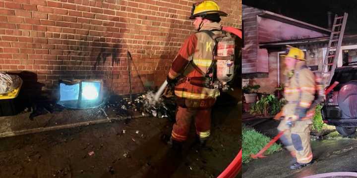 The scene of two Fourth of July fires in Montgomery County