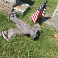 <p>Some of the damage at the cemetery.&nbsp;</p>