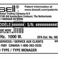 <p>Model number is printed on label located on the bottom of the product</p>