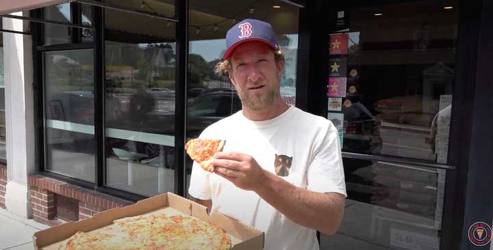 Barstool Sports President Dave Portnoy at the Peel Pizza in Milton.