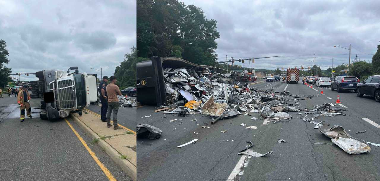 Overturned Tractor-Trailer Leads To Lane Closures In Fairfax County ...