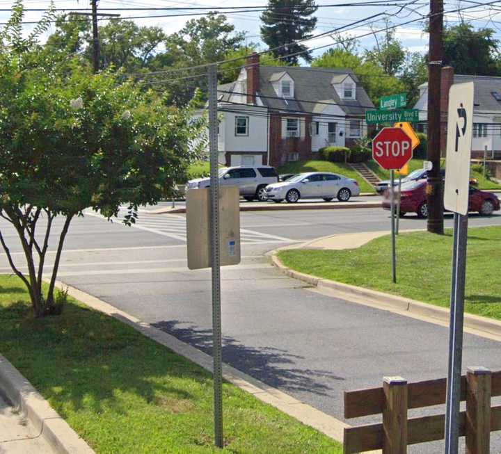 University Boulevard East and Langley Drive in Silver Spring