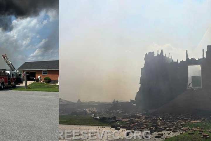 Roof, Walls Collapse At Maryland Church During Two-Alarm Fire (DEVELOPING)