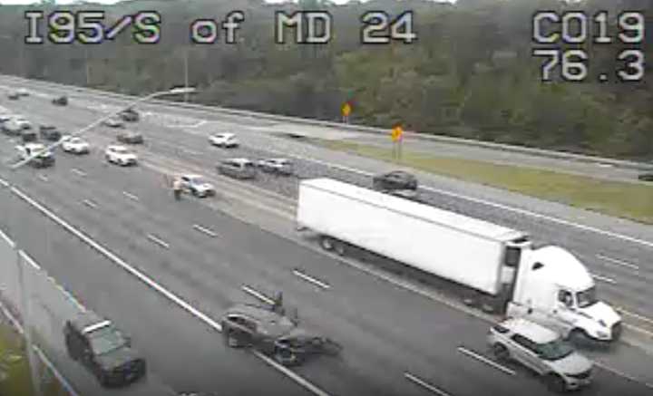 Traffic on I-95 in Harford County