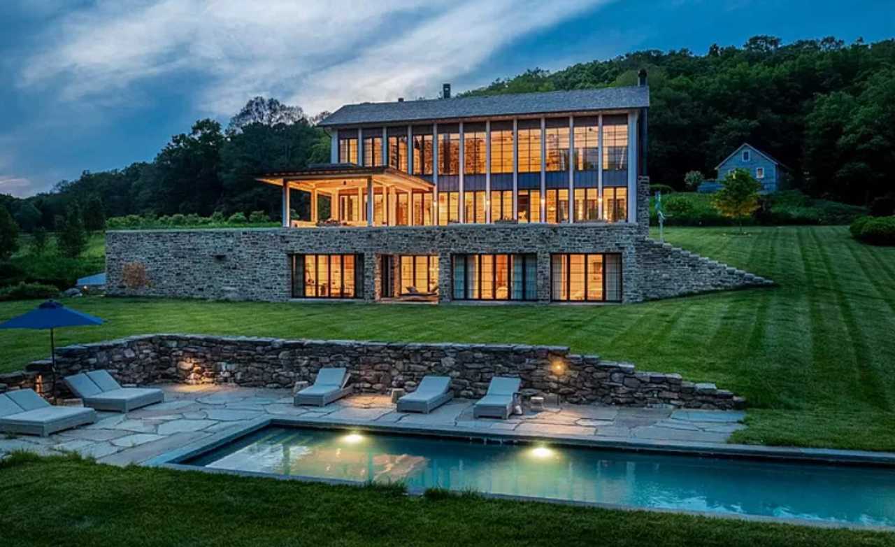 22.5M Hudson Valley Estate Anchored By Glass House Covers 127 Acres
