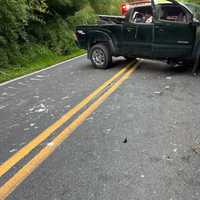 <p>The crash scene on Tuesday afternoon in Montgomery County</p>