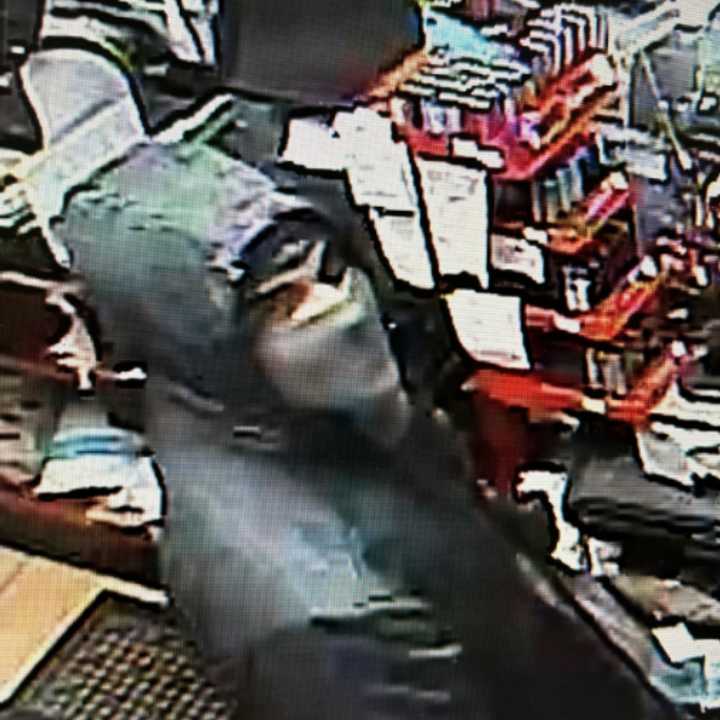 The burglar staring into the security camera at the Good 2 Go convenience store, located at 500 East Main Street in Dallastown Borough.