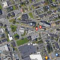 <p>A map showing the area where the 13-year-old girl was shot.&nbsp;</p>