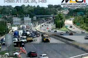 Truck Crash Blocks Traffic On Outer Loop In Baltimore County