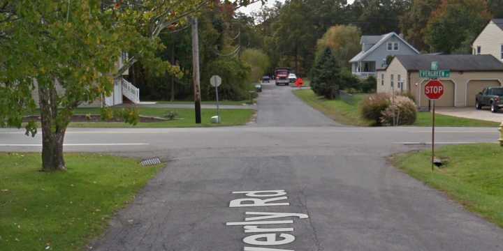 Evergreen Road and Beverly Road in Severn