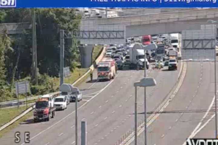 Northbound Lanes Of I-495 Closed In Fairfax County (DEVELOPING)