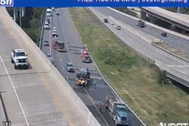 Dump Truck Fire Causes Delays On I-95 In Alexandria