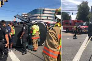 Two Injured In Rollover Crash That Led To Delays For Drivers In Montgomery County