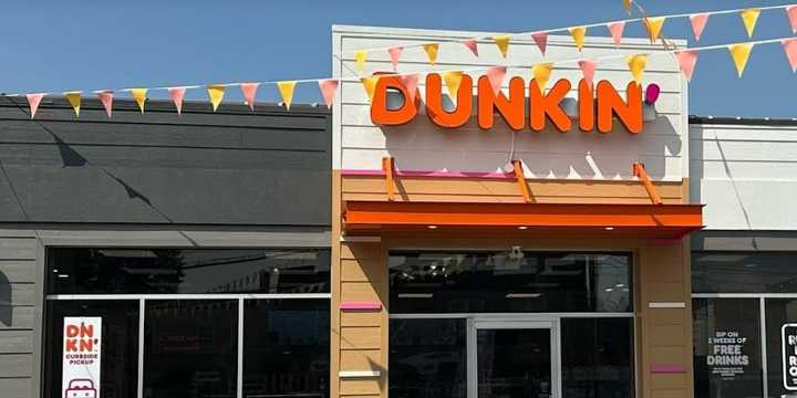 Dunkin is celebrating the grand reopening of its location at Newport Centre Mall.