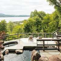 <p>The pool and deck lounging area.&nbsp;</p>