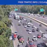 Dump Truck Crash On I-495 Blocks Lanes In Fairfax County: Virginia DOT