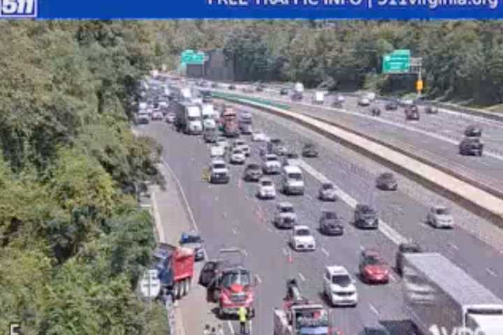 Dump Truck Crash On I-495 Blocks Lanes In Fairfax County: Virginia DOT