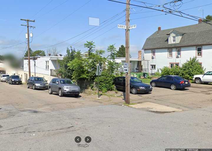 The intersection of West 10th Street and North Locust Street in Hazleton, PA.