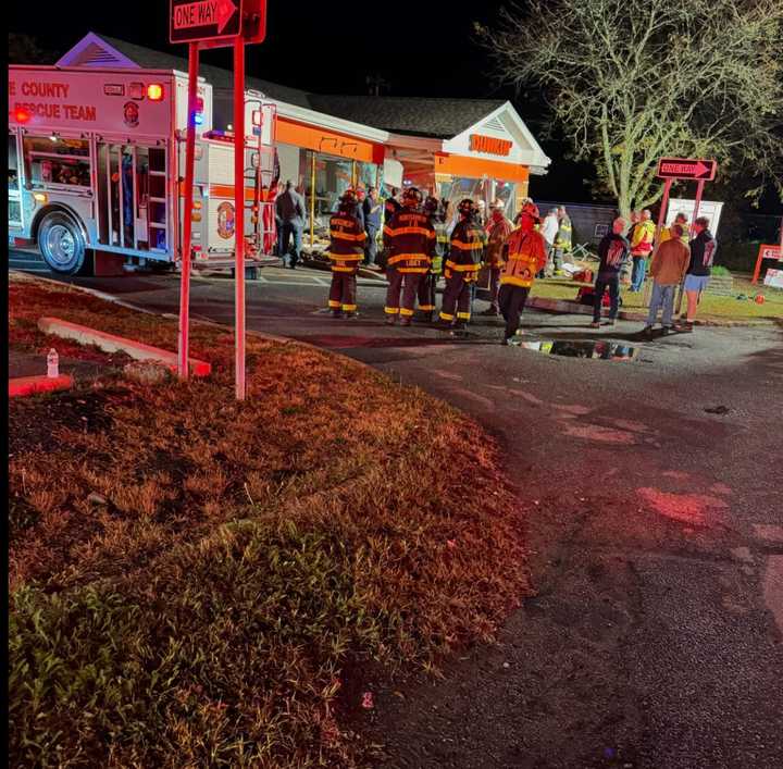 1 Critically Injured After Pickup Truck Crashes Into Dunkin' Donuts In