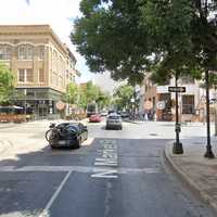 <p>E Church Street and Market Street in Frederick</p>