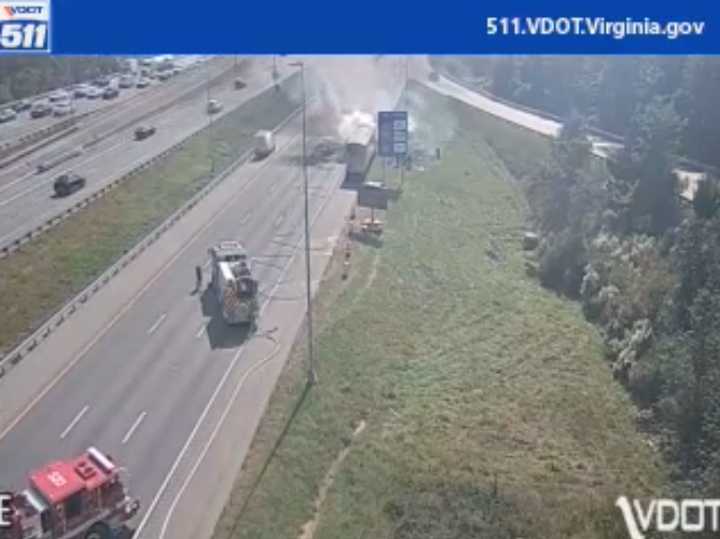 Traffic in the southbound lanes of I-95 on Monday.