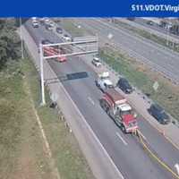 <p>Traffic in the southbound lanes of I-95 on Monday.</p>