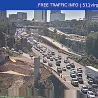 <p>Traffic on I-495 in Fairfax County.</p>