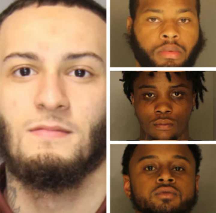 Shahiem "Mugga" Carr (left), Jacquez Devon Brown (top left),&nbsp;Furman Dennis  (middle left), and Rashad Malik Colon (bottom left).
  
