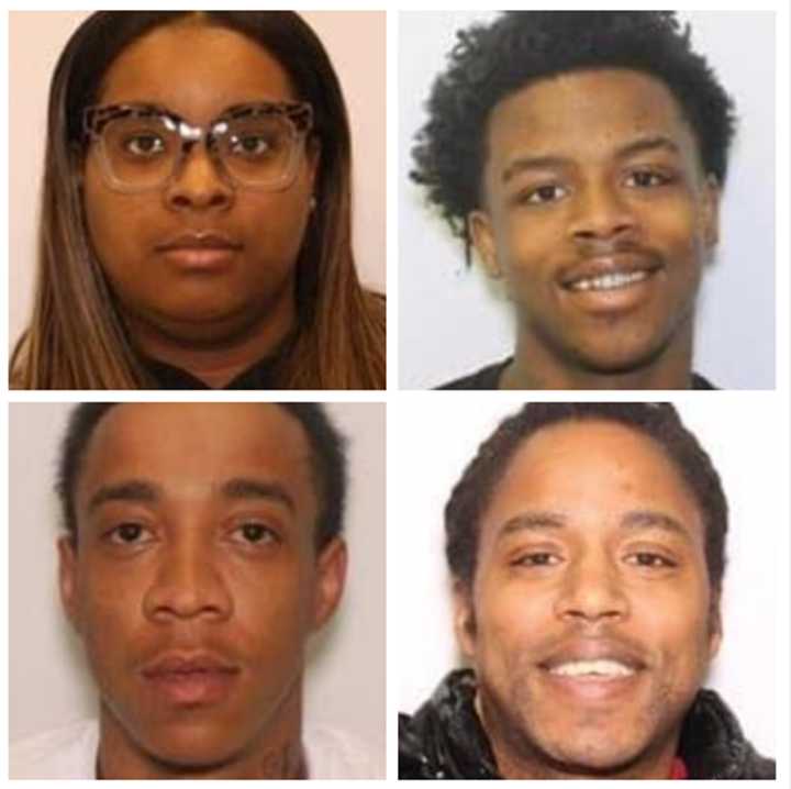 Donnell King (bottom right), Charonda Cook (top left), Barry Diggs (bottom left), Jaquawon Matthews (top right).