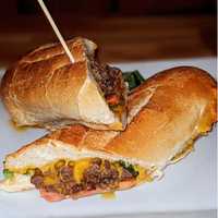 <p>The cheesy steak sandwich.&nbsp;</p>