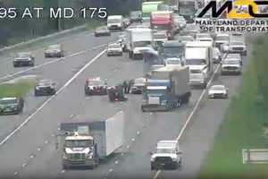 Rollover Crash On I-95 Causes Delays Topping Four Miles In Howard County