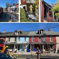 <p>The Hagerstown fire on Saturday.</p>