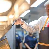 <p>Donald Trump working the drive-thru window at a McDonald's in Feasterville-Trevose, Pennsylvania.
  
</p>