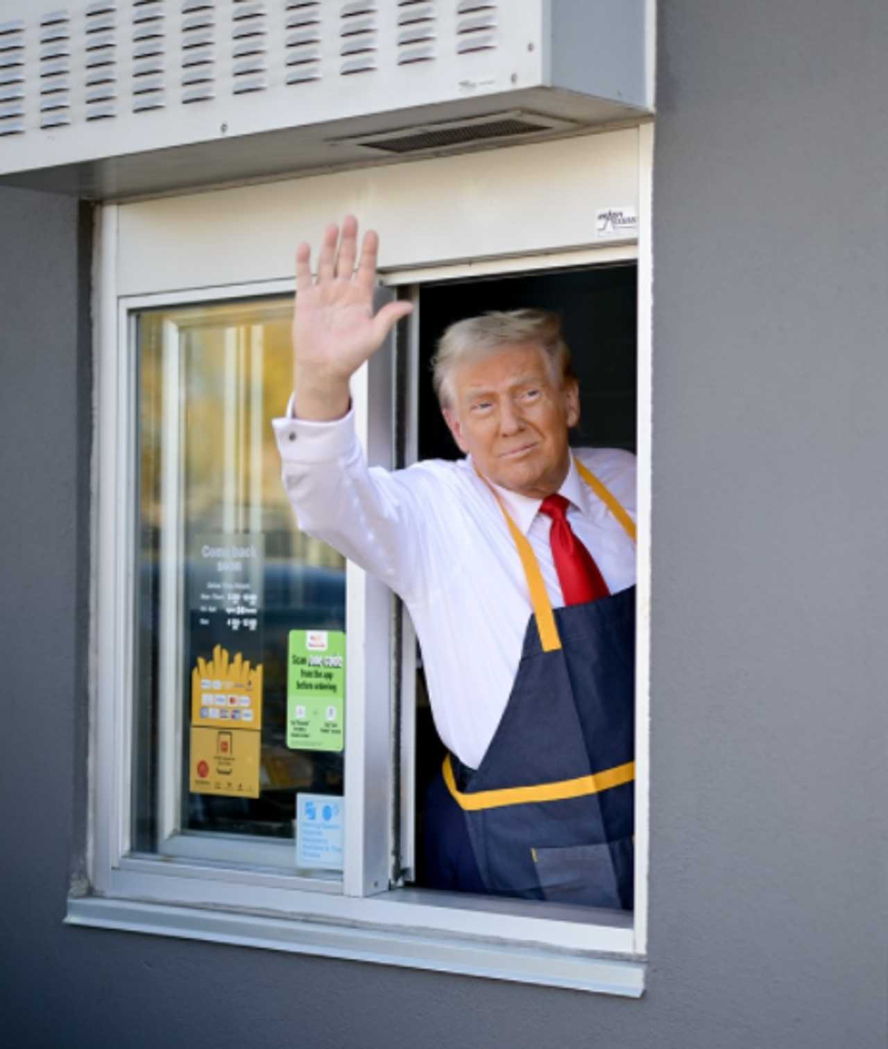 Watch: Trump Runs McDonald's Fryer, Driver-Thru Window In Pennsylvania ...