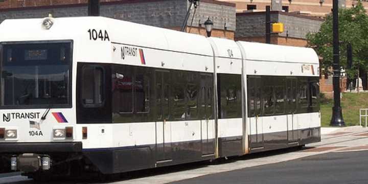 NJ Transit light rail train