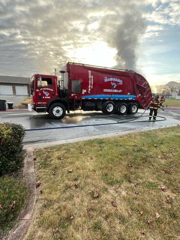 Garbage Truck Fire Shuts Down Plainfield Roadway: Police