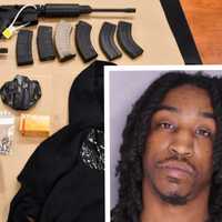 Montco Man Arrested With 'AK-Style' Gun, Ammo, Drugs During Traffic Stop: Police