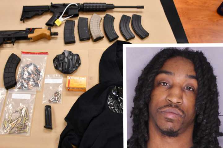 'AK-Style' Gun, Ammo, Drugs Seized During Eastern PA Traffic Stop: Police