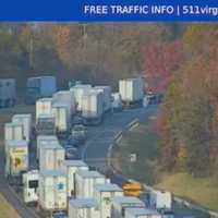 Traffic Backed Up Approximately Seven Miles On I-81 During Afternoon Commute In Virginia