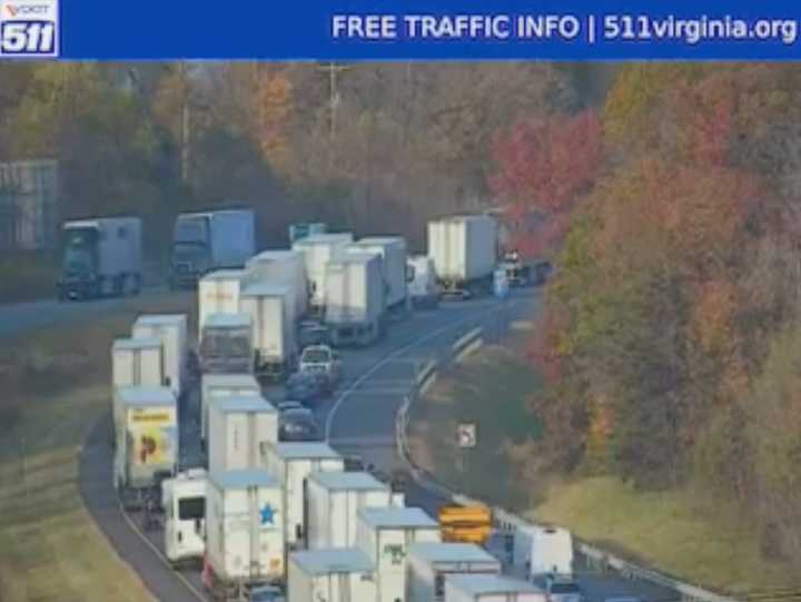 Traffic on I-81 in Virginia on Thursday afternoon.