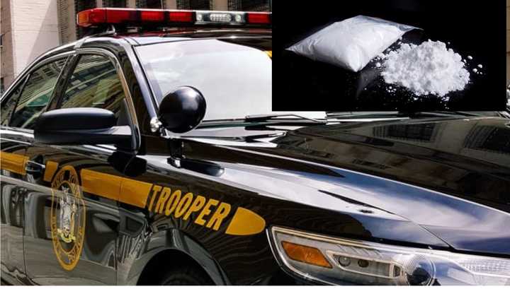 Two people were busted with cocaine during a traffic stop by State Police.&nbsp;