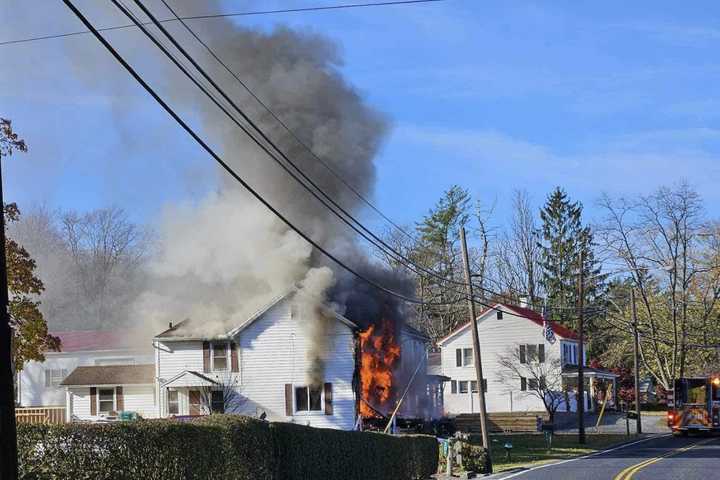 Fire Destroys House in Cumberland County: Photos Show Intense Blaze