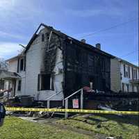 <p>The gutted home following the fire.</p>