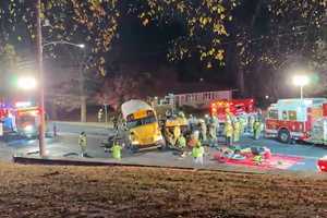 School Bus With 9 Students Hit By Fleeing Dump Truck In South Central PA (UPDATE)