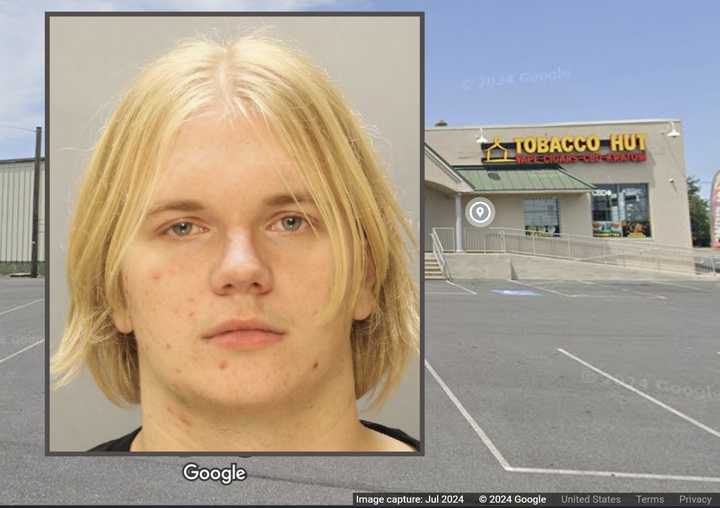 Isaac Lamison and the Tobacco Hut he was allegedly caught breaking into. 