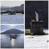 Injured Kayaker Rescued After Stranded By Susquehanna River's Statue Of Liberty