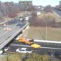 Overturned Tanker Truck Ties Up Traffic On I-295 In Maryland (UPDATED)