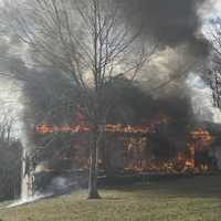 <p>The scene of the fire caused by feral cats and a space heater.&nbsp;</p>