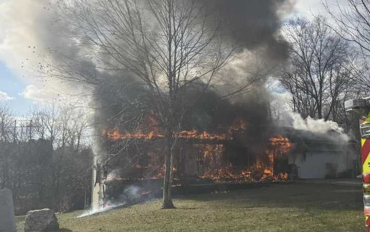 The scene of the fire caused by feral cats and a space heater.&nbsp;