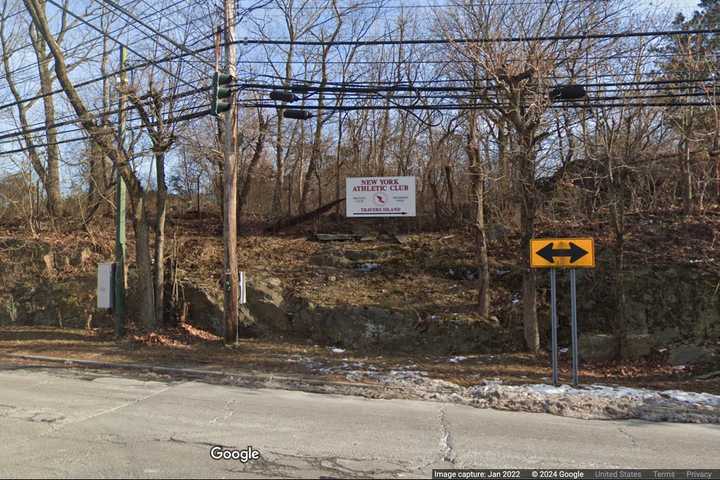 The Tesla crashed into a rock wall at the intersection of Pelhamdale Avenue and Shore Road in Pelham Manor. 